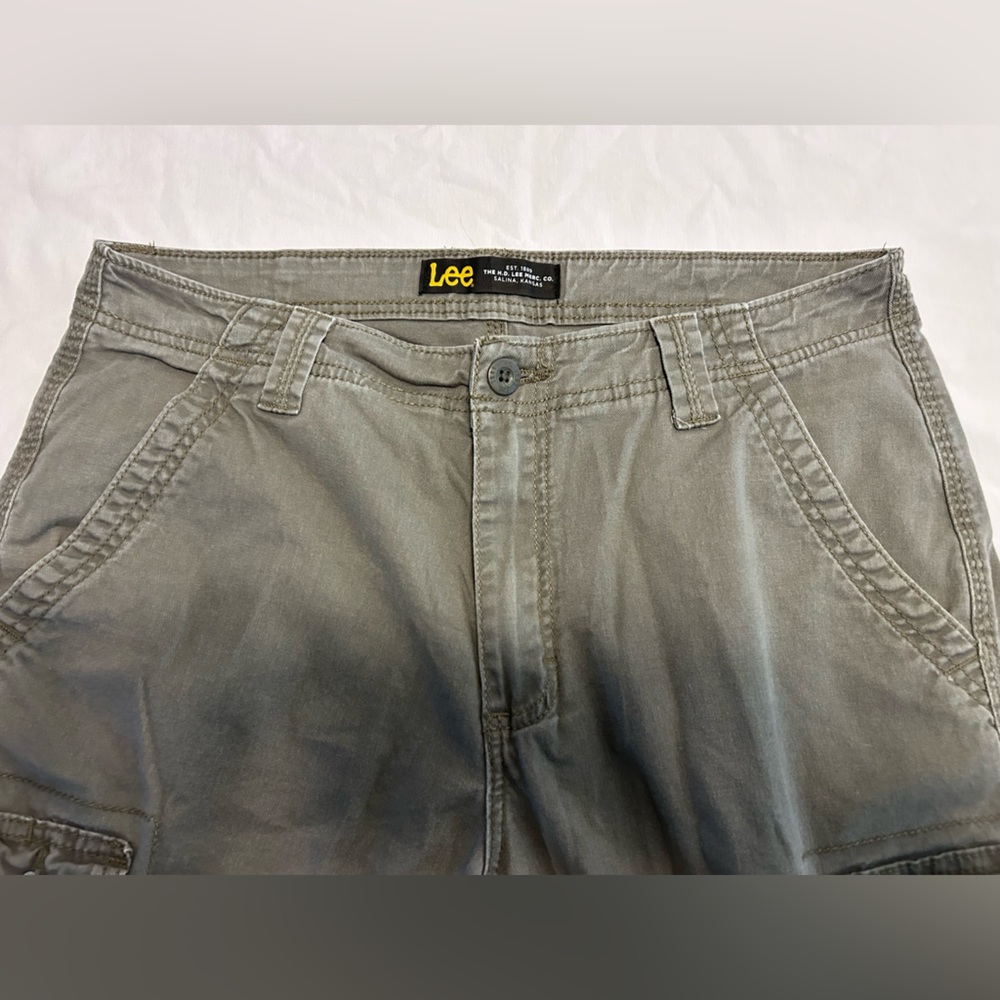 LEE Cargo Workwear Trousers Grey Mens W32 L32 - Picture 2 of 8